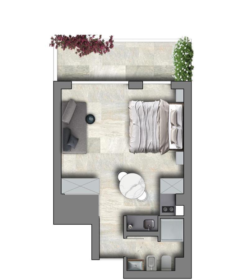 La Finestra Sul Mare Modern Apartment จีอาร์ดีนี นักซอส ภายนอก รูปภาพ